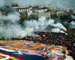 sun buddha festival lhasa